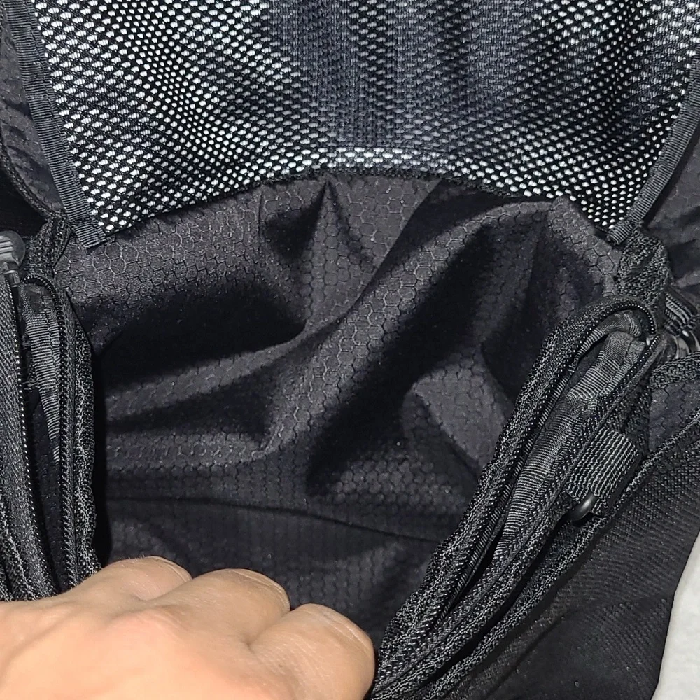 TUMI Alpha Flap Body Bag Black In Canvas Material